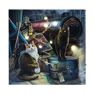 Placca in tela illuminata Witchwood Express di Lisa Parker