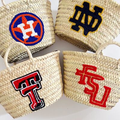 Minibolsos con logotipo personalizado: cestas personalizadas con espíritu de equipo al por mayor