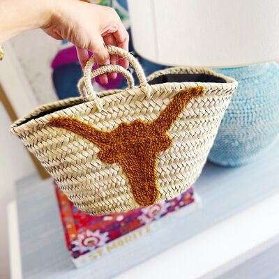 Longhorn Mini Bag – Wholesale Handwoven Game Day Basket