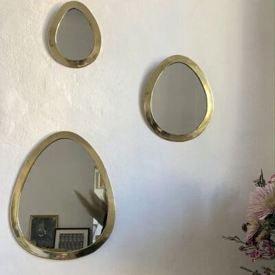 Miroirs marocains en laiton doré en gros – Décoration murale artisanale de Marrakech