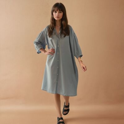 Loose buttoned dress | Galia