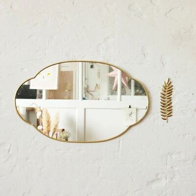 Miroirs marocains en laiton doré en gros – Décoration murale artisanale de Marrakech