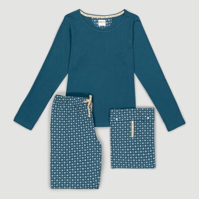 Pyjama Gamma Oceano en coton biologique issu du commerce équitable
