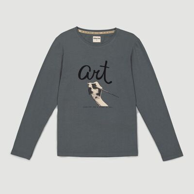 T-shirt long basique en coton biologique Ash Fair Trade