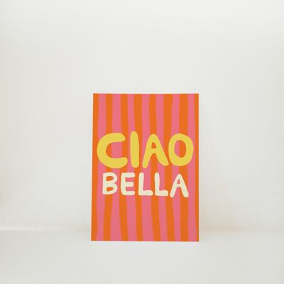 POSTAL CIAO BELLA ROSA