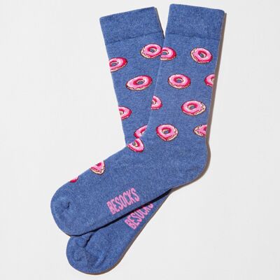 BeDonut Blue - Calzini 100% cotone biologico