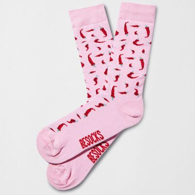 BeChilli Pink - 100% Organic Cotton Socks