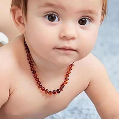 Collier bébé en ambre naturel