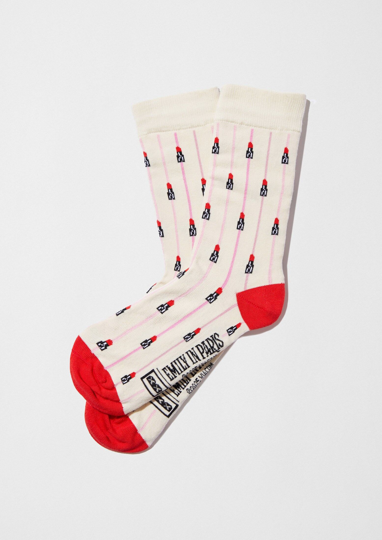 BeEmilyinParis Lipstick - 100% Organic Cotton Socks