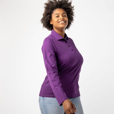 Polo femme Kullu Pruna en coton biologique issu du commerce équitable