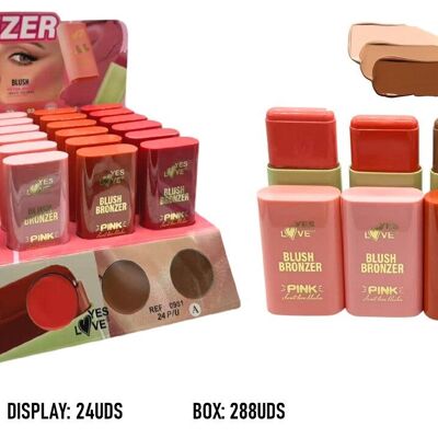 Blush et Bronzer Stick pour les joues