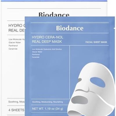 Hydro Cera-nol Real Deep Mask – Masques Ultra-Hydratants & Réparateurs – BIODANCE
