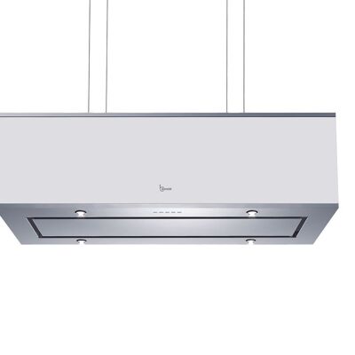 CAPPA DIADE cm. 90X30 - Inox, Bianco - 800 m3/h