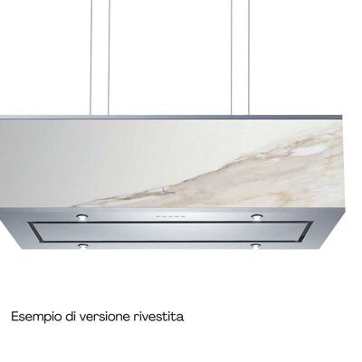 CAPPA DIADE cm. 90x30 -Inox, Nero - 800 m3/h