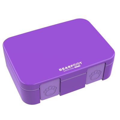 Boîte à lunch à compartiments, légère et étanche - violet