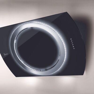CAPPA NIMA cm. 90 - vetro Nero - 800 m3/h