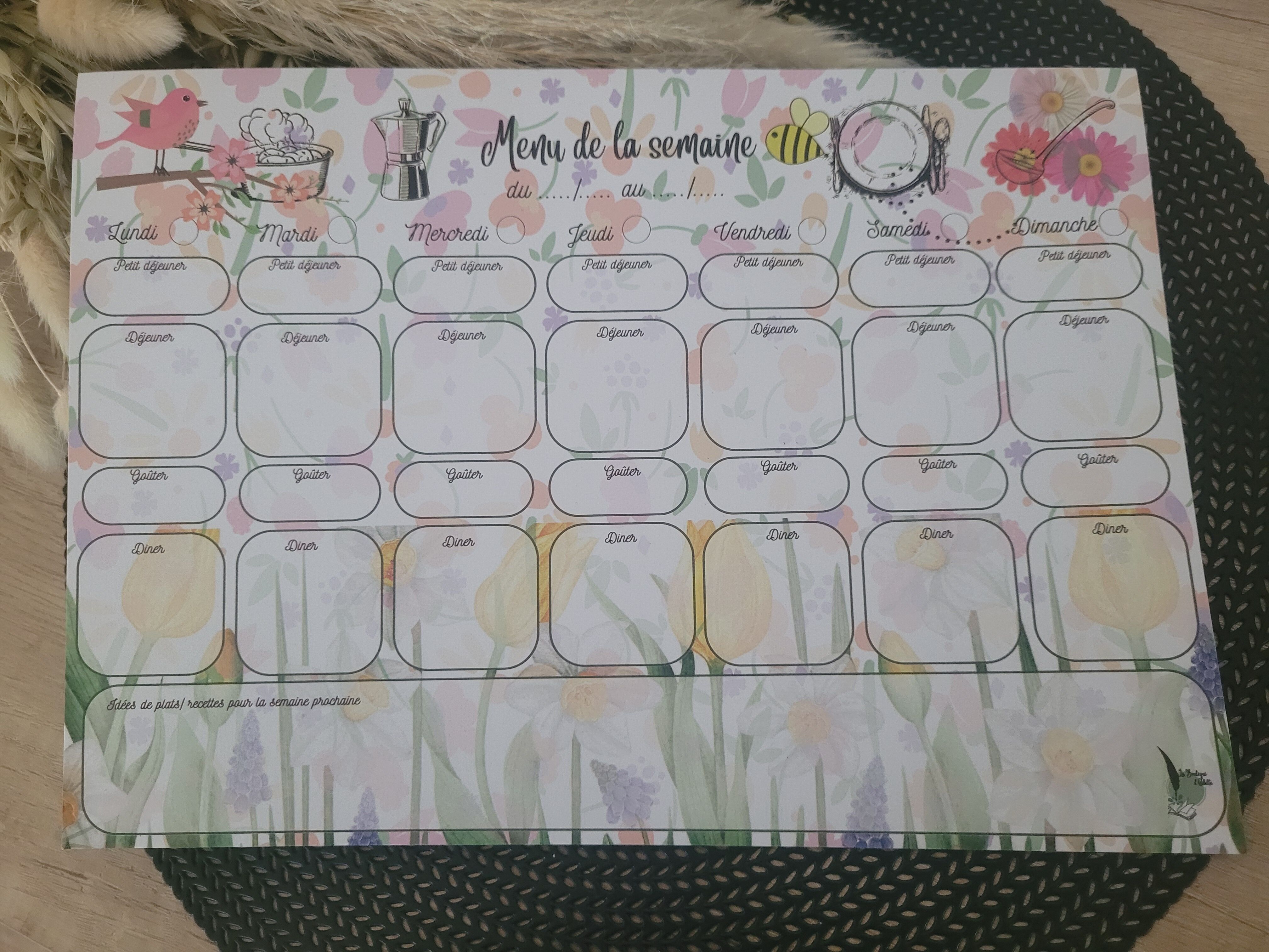 Buy wholesale A4 Weekly Menus Notepad