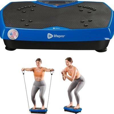 Pedana vibrante LifePro Waver per allenamento completo del corpo, 99 livelli di velocità, fasce di resistenza, telecomando, piattaforma per fitness domestico e perdita di peso.