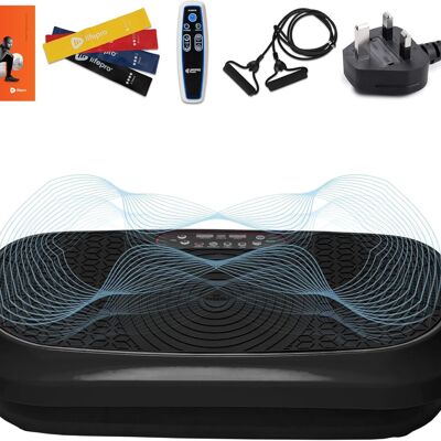 Máquina de ejercicios con plataforma vibratoria LifePro para casa y viajes. Plataforma vibratoria compacta de cuerpo completo para pérdida de peso, recuperación muscular, tonificación y fitness. Capacidad de 118 kg.