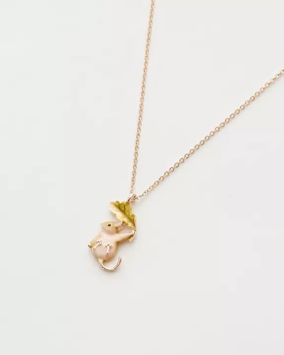 FABLE Enamel Dormouse Necklace