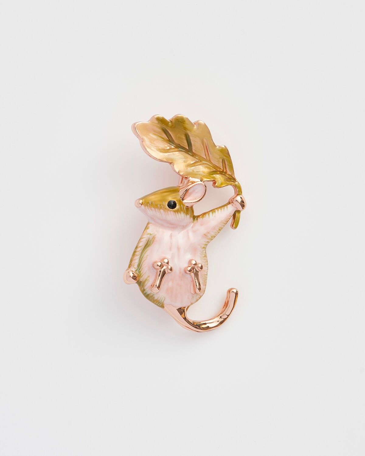 FABLE Enamel Dormouse Brooch