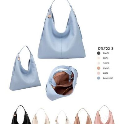 Grande borsa a tracolla Hobo in materiale sintetico. Saldi