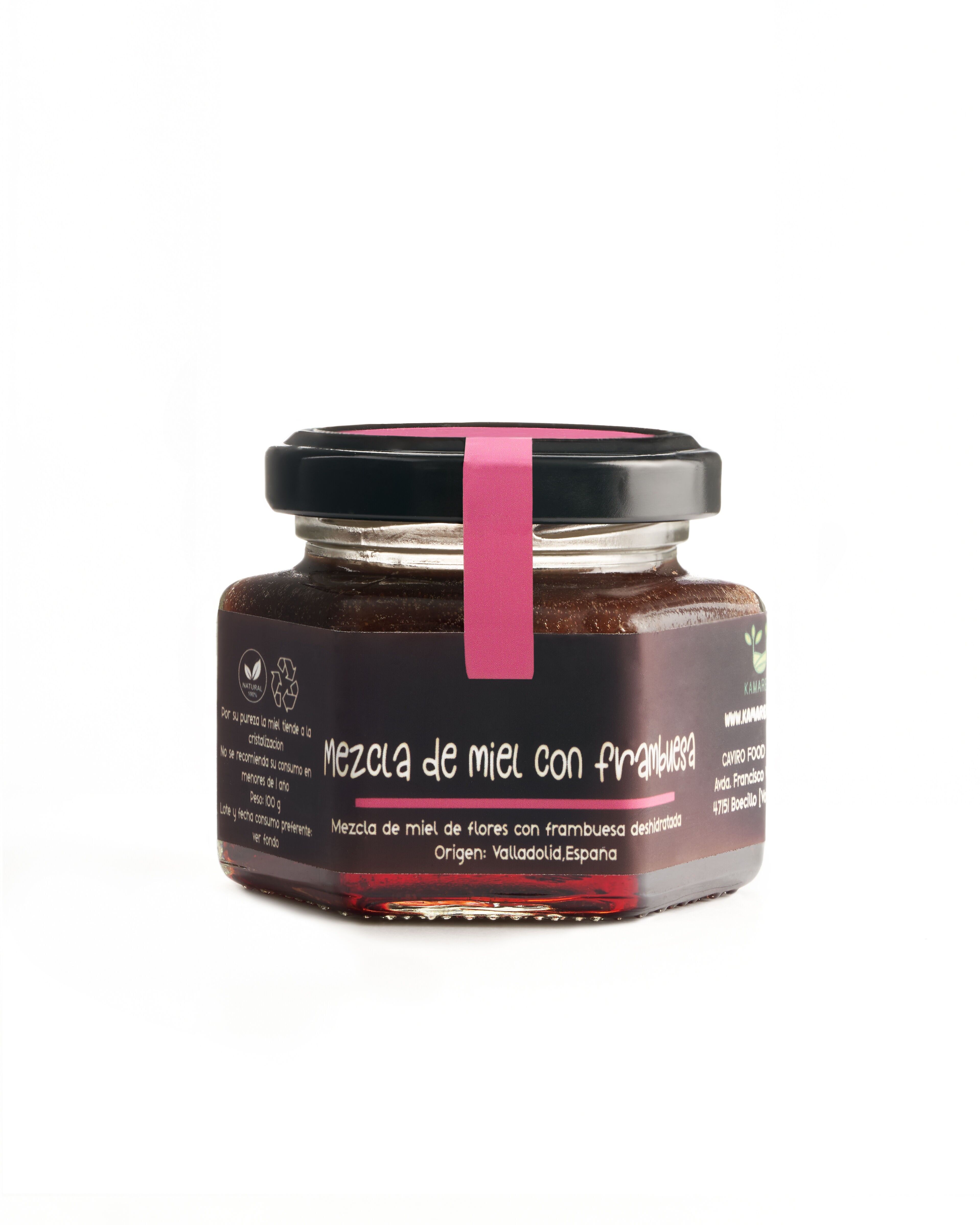 Raspberry-flavored honey 100 g/Honey/KAMARERE