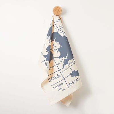 Organic Tea Towel | Shipping Forecast