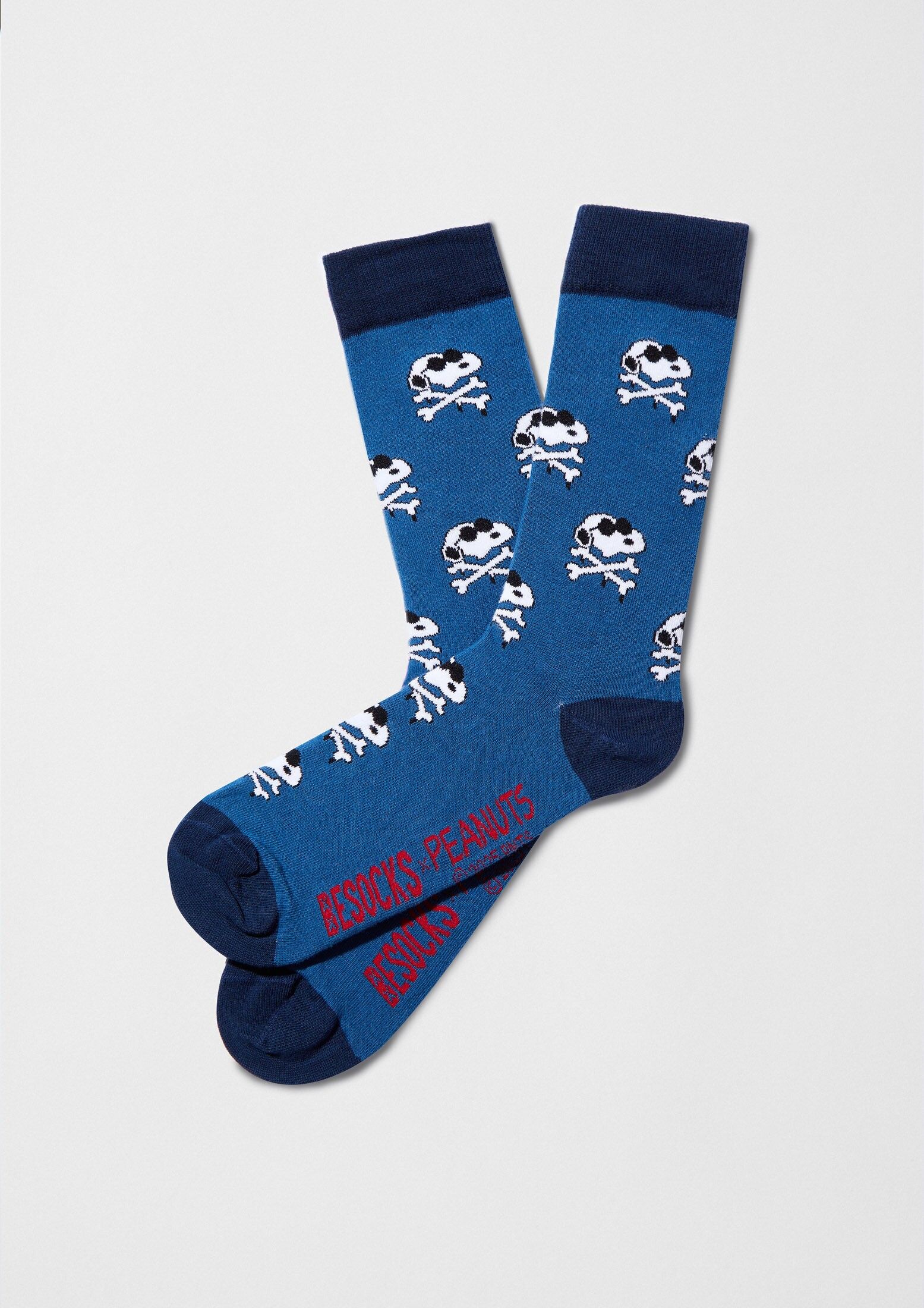 BeSnoopy Skull Blue - 100% Organic Cotton Socks