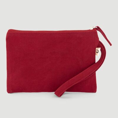 Nedy Organic Cotton Toiletry Bag Red Fair Trade