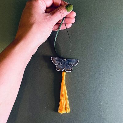 Common Blue Butterfly Tassel Decoration