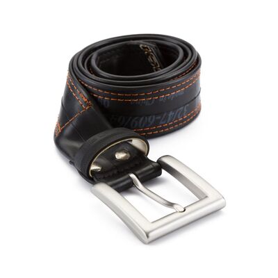 Ceinture végétalienne en chambre à air de vélo recyclée (avec patchs)