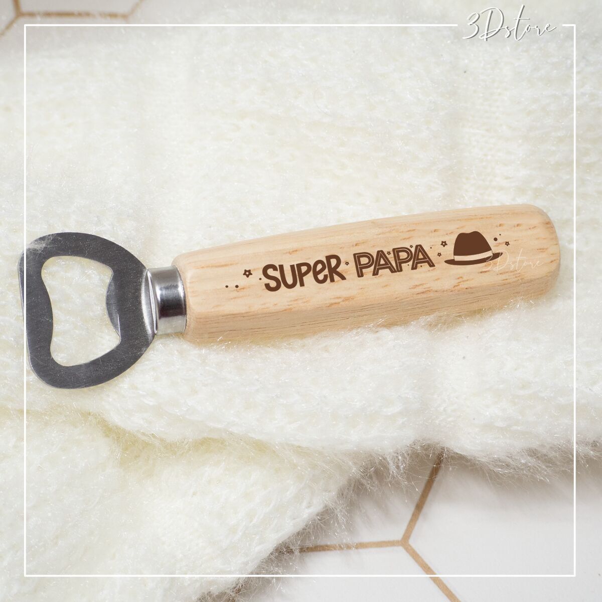 Flaschenöffner - Super-Papa-Mütze