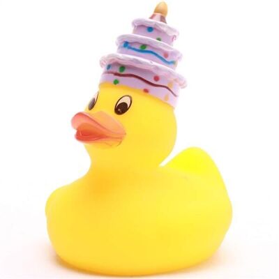 Paperella da bagno Buon Compleanno - paperella di gomma