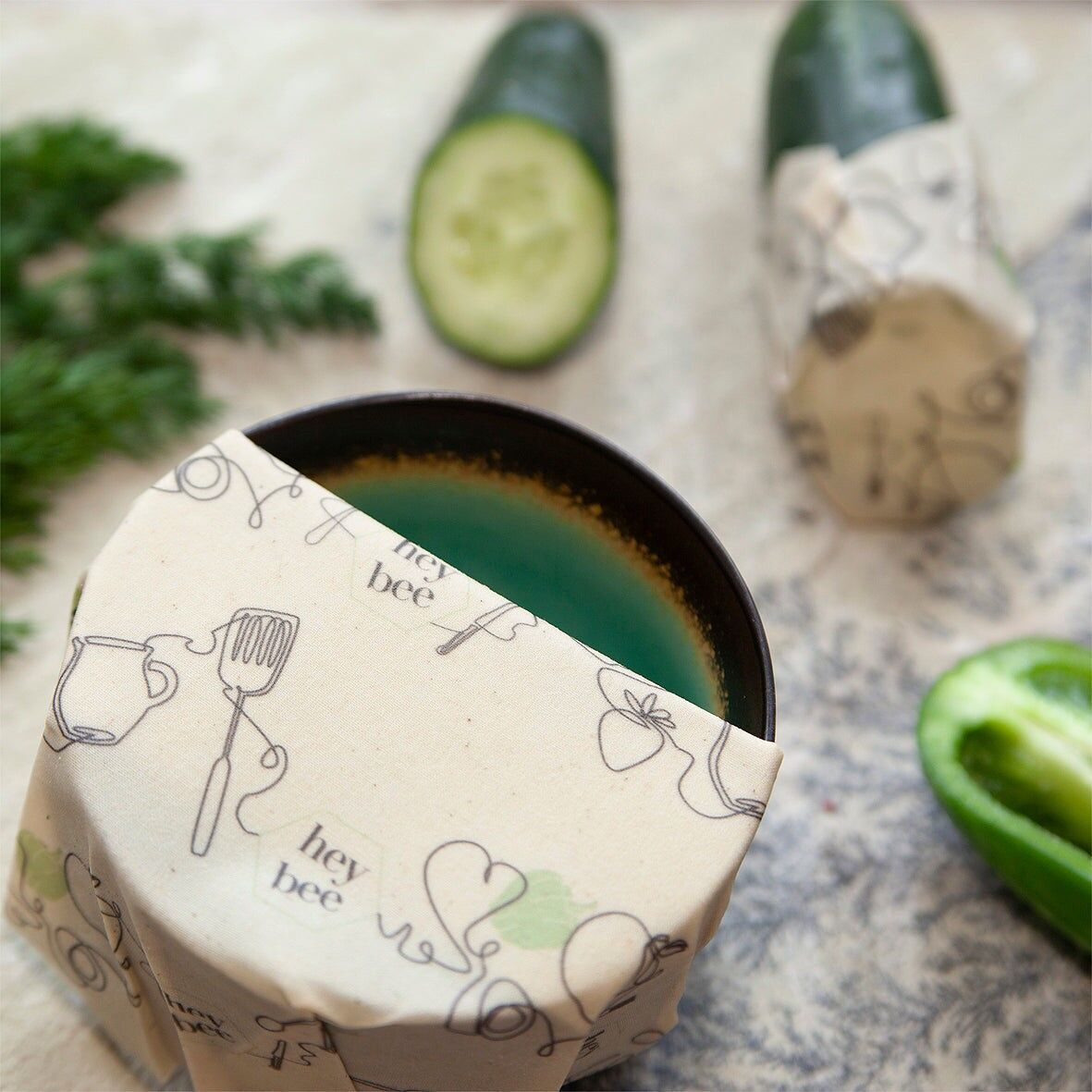 Panno in cera d'api biologica medio 24 cm