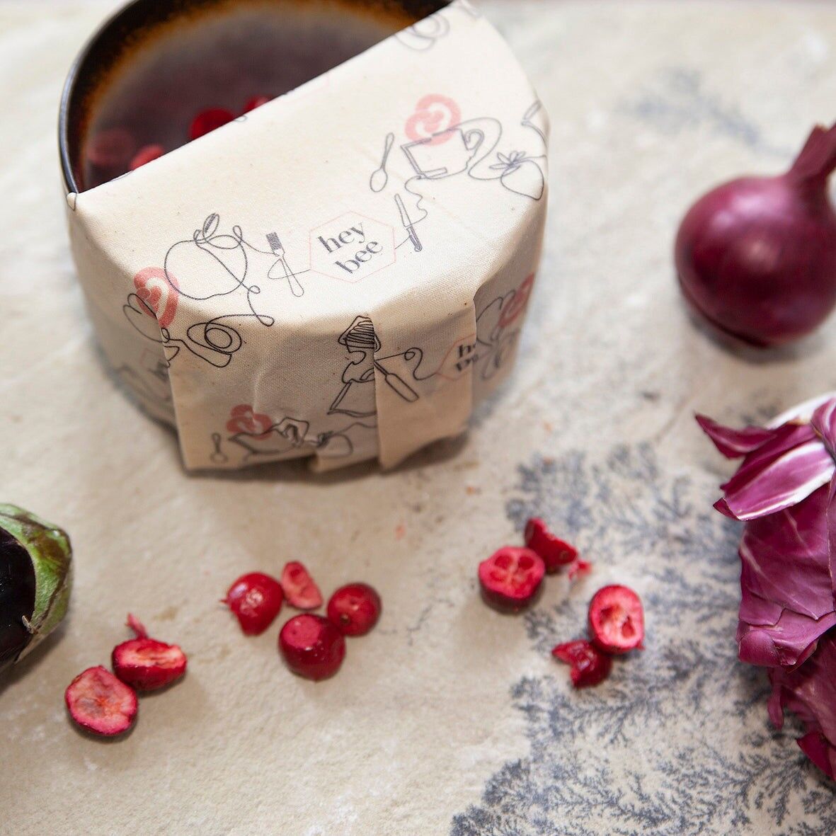 Panno in cera d'api biologica grande 35 cm