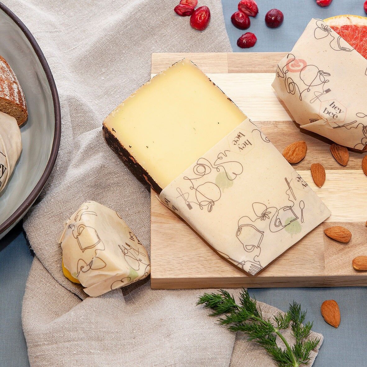 SET panno in cera d'api biologica (S, M, L)