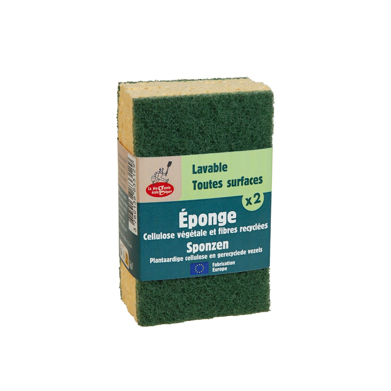 Green ecological scraping sponges - Set of 2 - on display