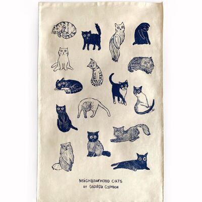 Strofinaccio Cat Lover - 100% cotone biologico