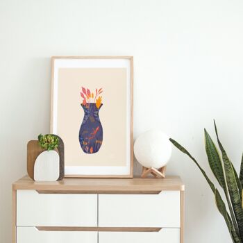 Vase océanique Art Print1 2