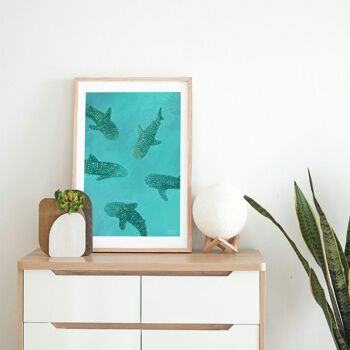 Requins baleines Art Print1 2