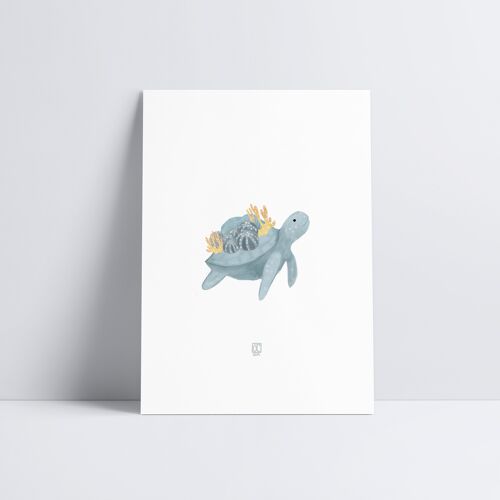 Sea Turtle Art Print1