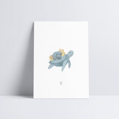 Meeresschildkröte Kunstdruck1
