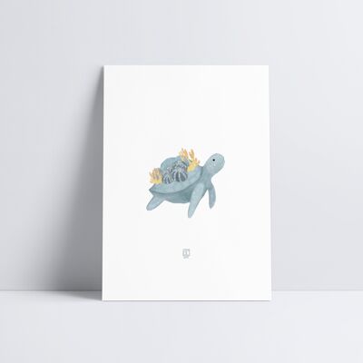 Sea Turtle Art Print2