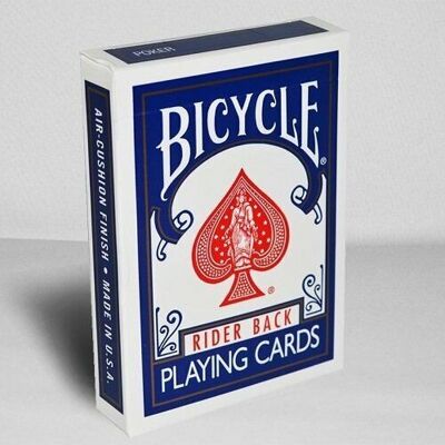 Cartes à jouer Bicycle Rider Back 808 Black Seal bleu