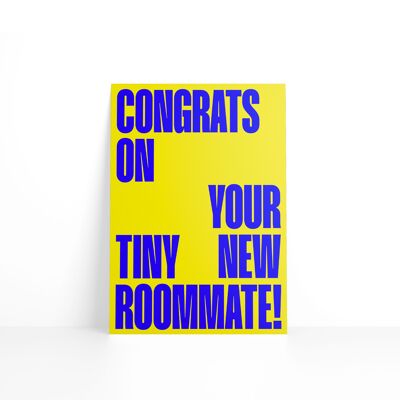 Carte de voeux - Tiny roommate