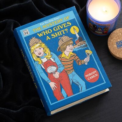 Boîte de rangement en forme de livre « Who Gives a Shit » par Steven Rhodes