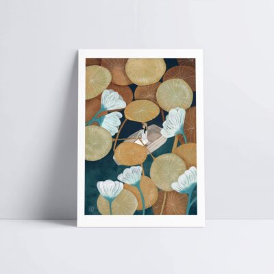 Among the Lilies Art Print2