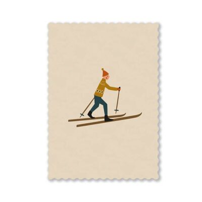 Cartes postales ski de fond