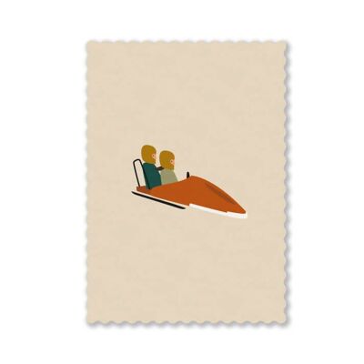 Postales de bobsleigh para dos personas